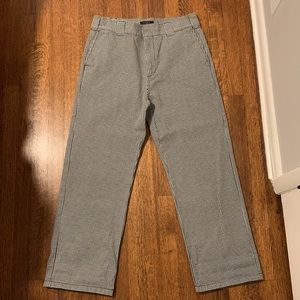 Obey Houndstooth Print Straight Leg Trouser Pants
